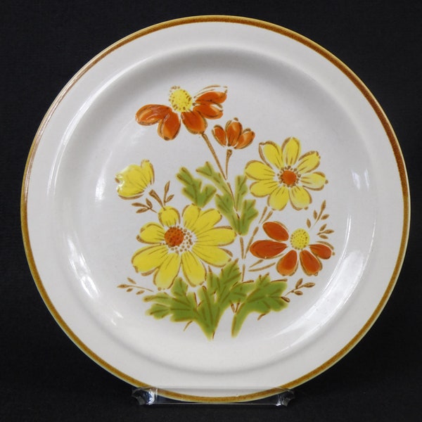 Vintage Stoneware, by Excel, Bonnie-Fleur, Dinner Plate, Fall Floral Plate, Replacement Piece, Made in Japan