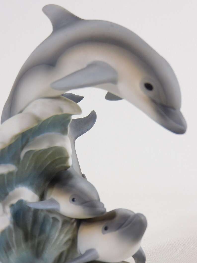 Vintage Dolphin Figurine Home Interiors Masterpiece Etsy