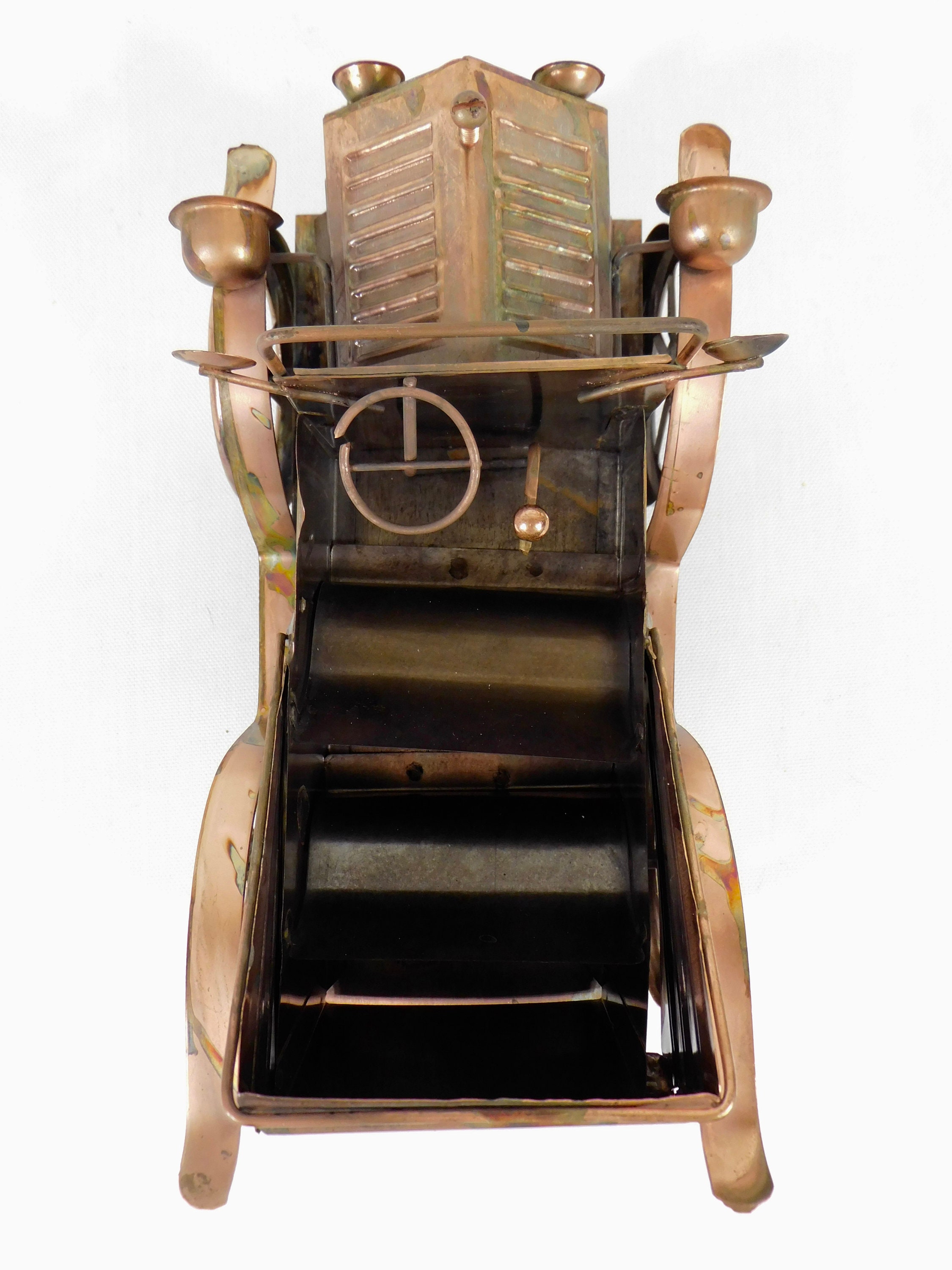 Antique Car Music Box Copper Automobile Plays King of the | Etsy