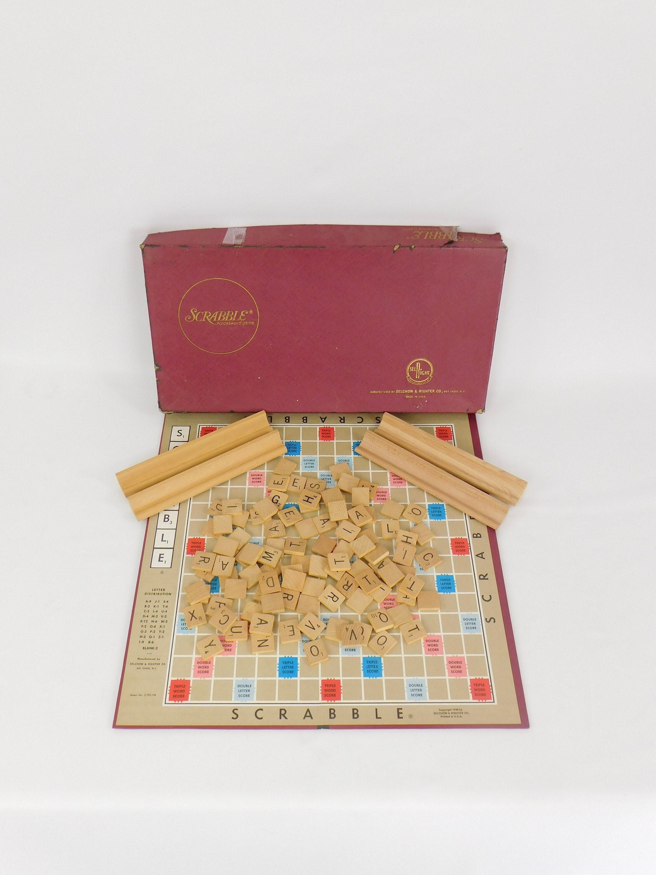 Scrabble Crossword Game 1953 Selchow & Righter Co. Selright - Etsy Australia