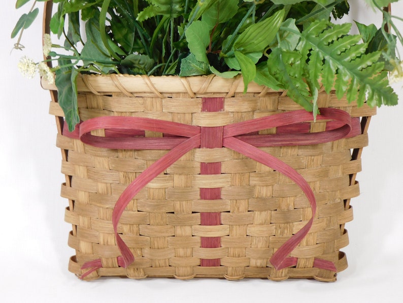 Vintage Wicker Wall Basket Hanging Door Basket Door Hanger Etsy