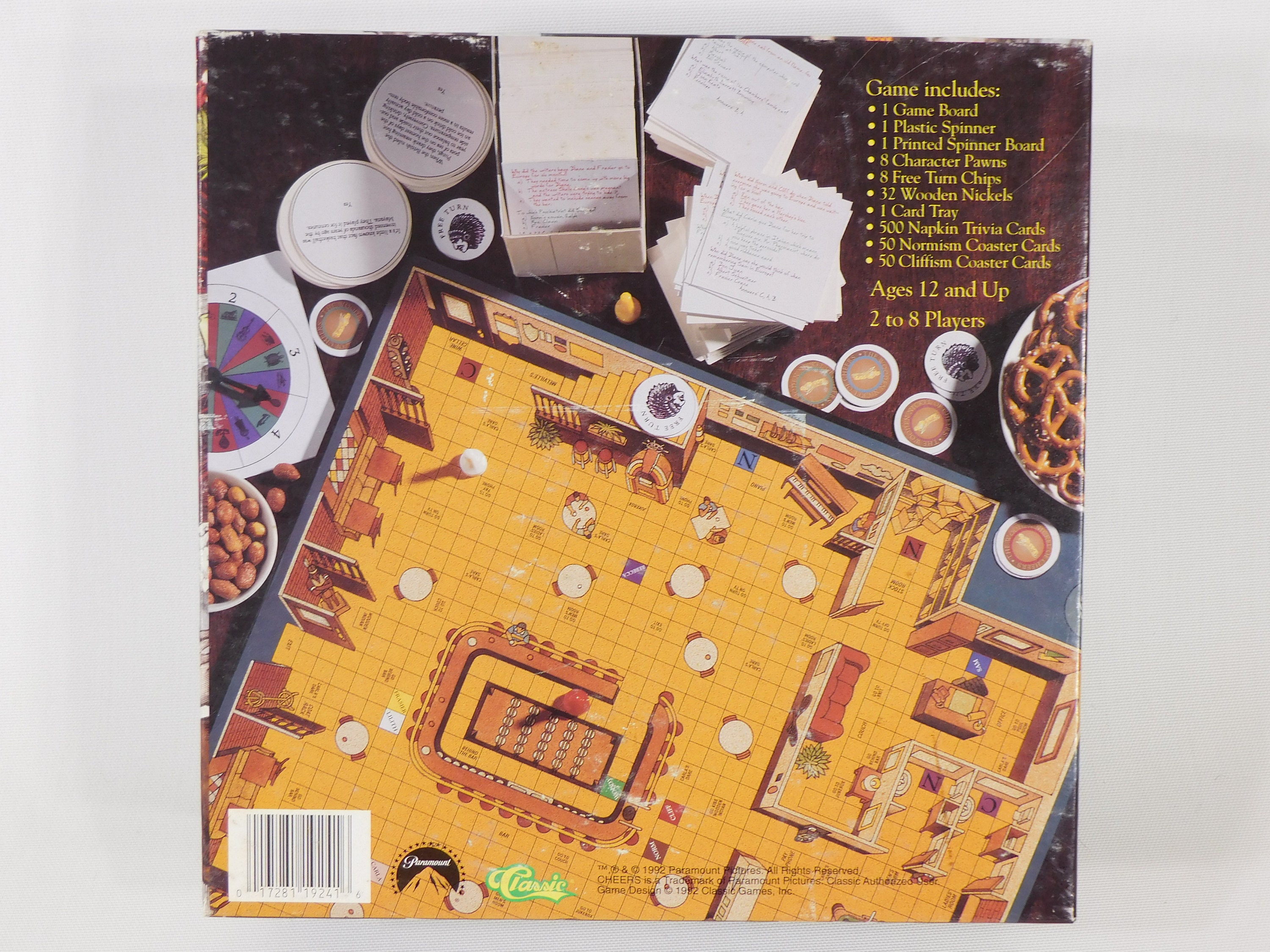 Cheers Board Game A Fun Trivia Game About America's Etsy