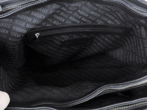 Steve Madden Hand Bag, Black Pebble Surface, Shou… - image 8