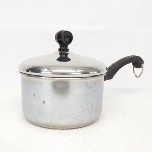 Vintage Farberware 1 Quart Saucepan Stainless Steel Aluminum Clad Cooking Pot Bronx NY