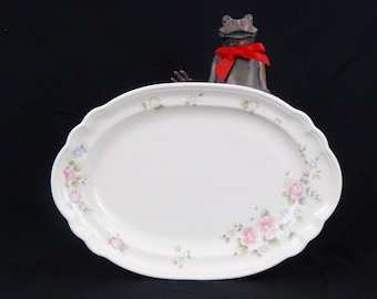 Pfaltzgraff Tea Rose Oval Serving Platter, Serving Dish, Oval