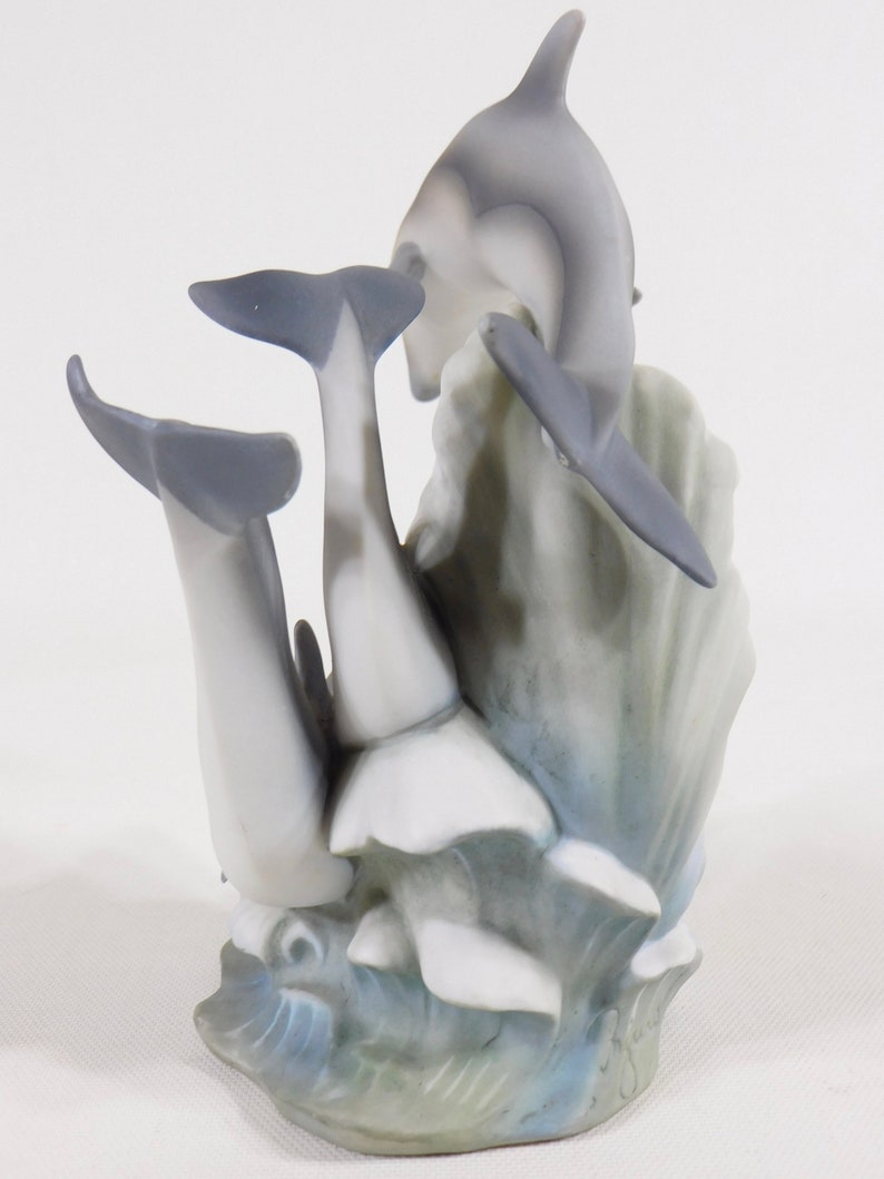 Vintage Dolphin Figurine Home Interiors Masterpiece Etsy