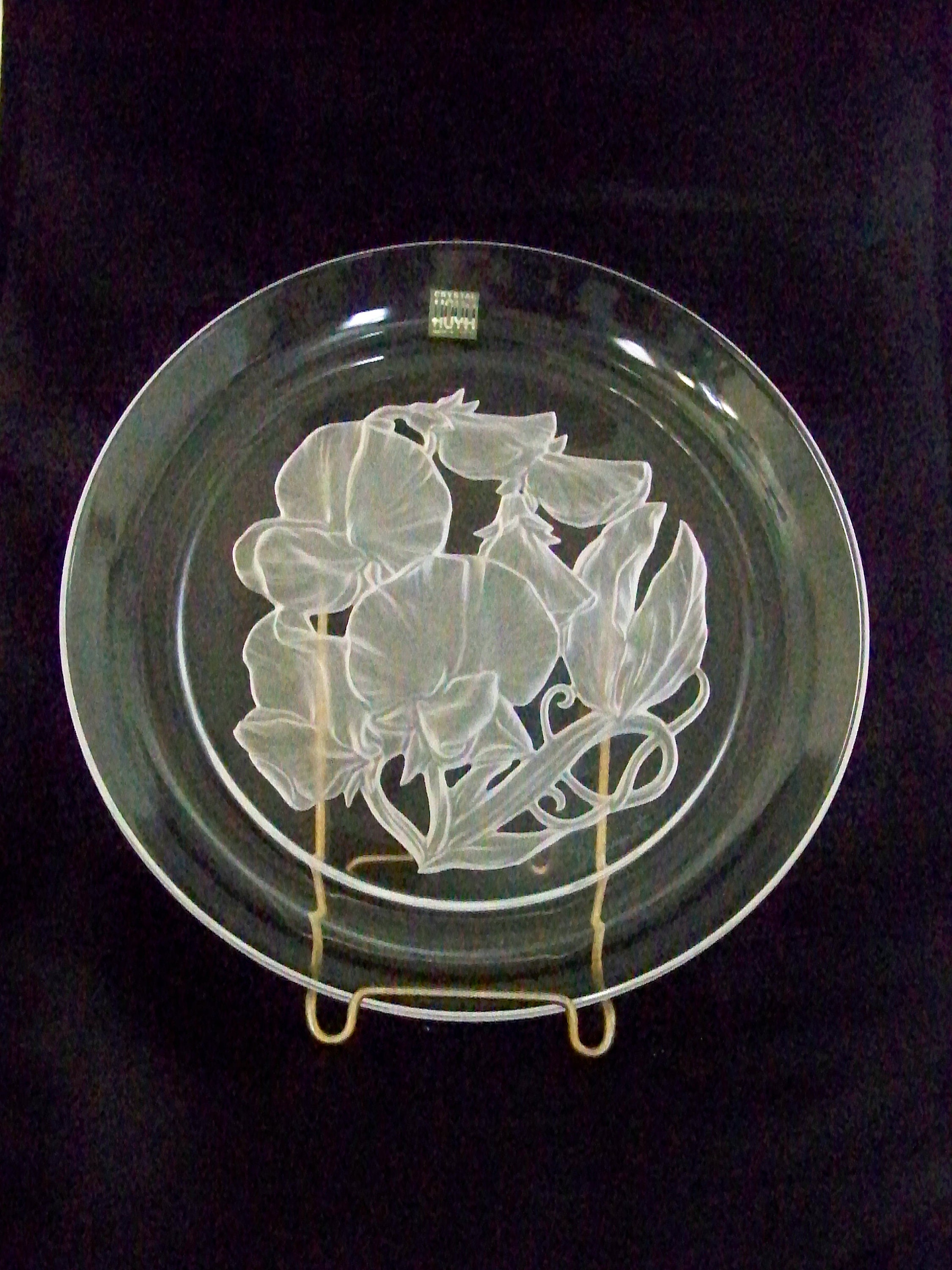 Hoya Crystal Flower of the Month Plate Takenhiko Yamamoto Etsy