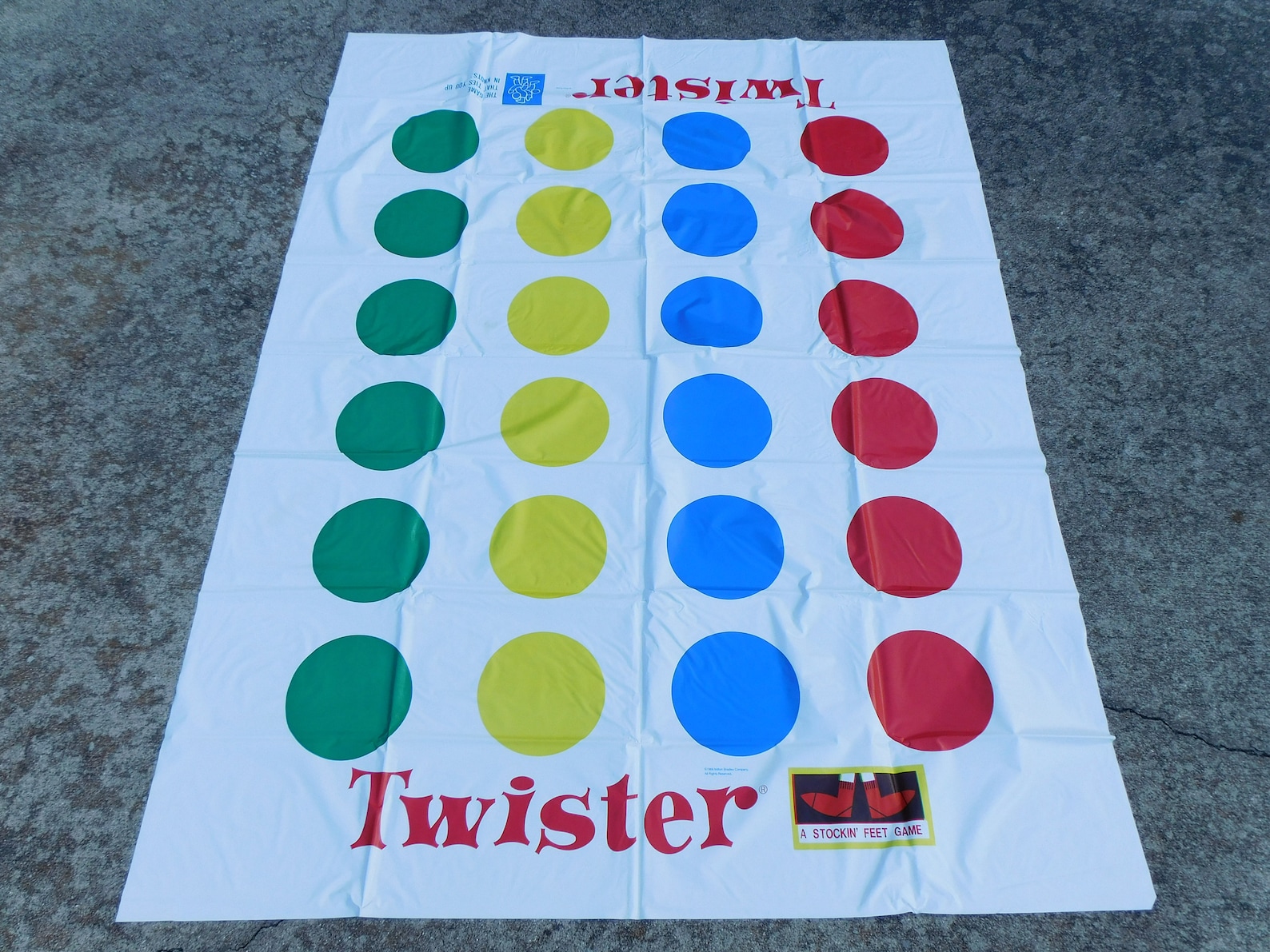 Vintage Twister Full Size Game Mat Twister 1993 Twister Etsy