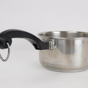 Vintage Farberware, 1 Quart Saucepan, Stainless Steel, Aluminum Clad, Cooking Pot, Yonkers NY image 3