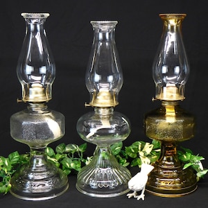 Oil lamp Antique Eagle Burner includes Chimney Shade and Wick YOUR CHOICE of Style