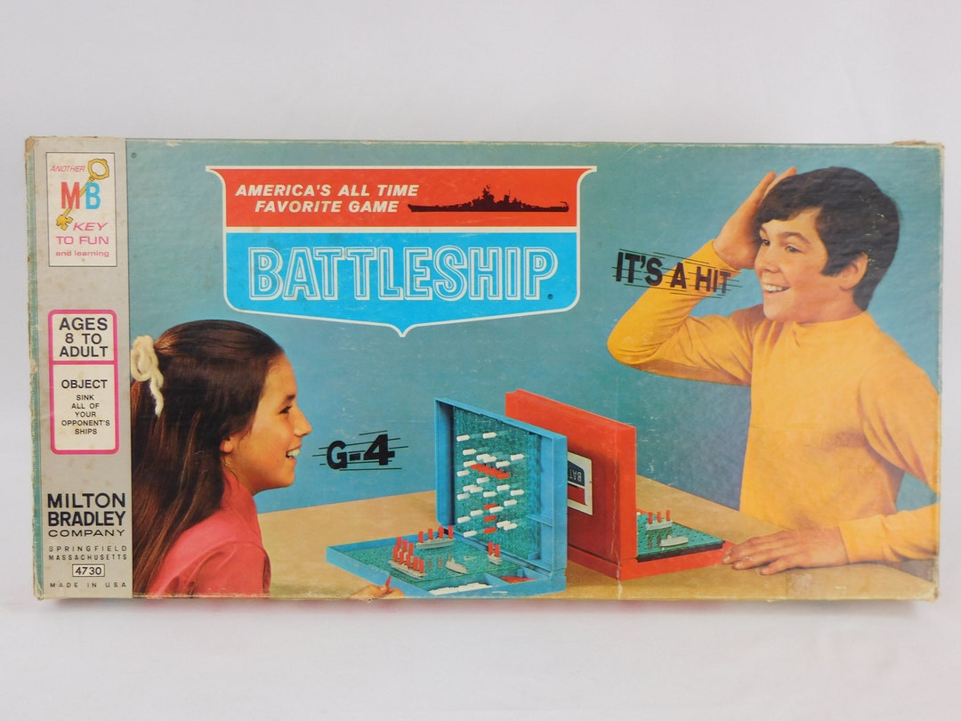 Vintage Battleship Board Game, Battleship 1967, All Original, Milton Bradley, Complete and Ready