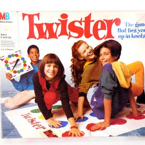 Vintage Twister, Full Size Game Mat, Twister 1993, Twister - The Game That Ties You Up in Knots, Twister Game
