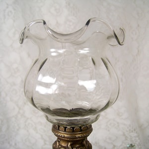 Clear Glass Fluted Votive Cup Candle Holder Vintage Homco Home Interiors Peg Cup