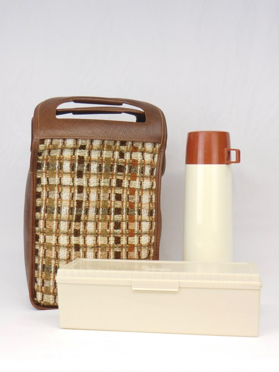 Thermos Picnic Tote Sandwich Keeper Lunch Tote Picnic Set 