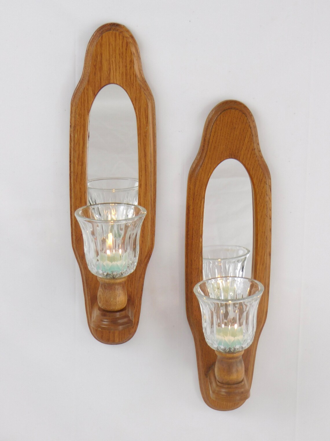 Mirrored Wall Sconce Home Interiors HOMCO Oakdale Sconce Etsy