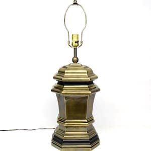 Automax  Brass Lamp 3 Way Brass and Black Table Lamp