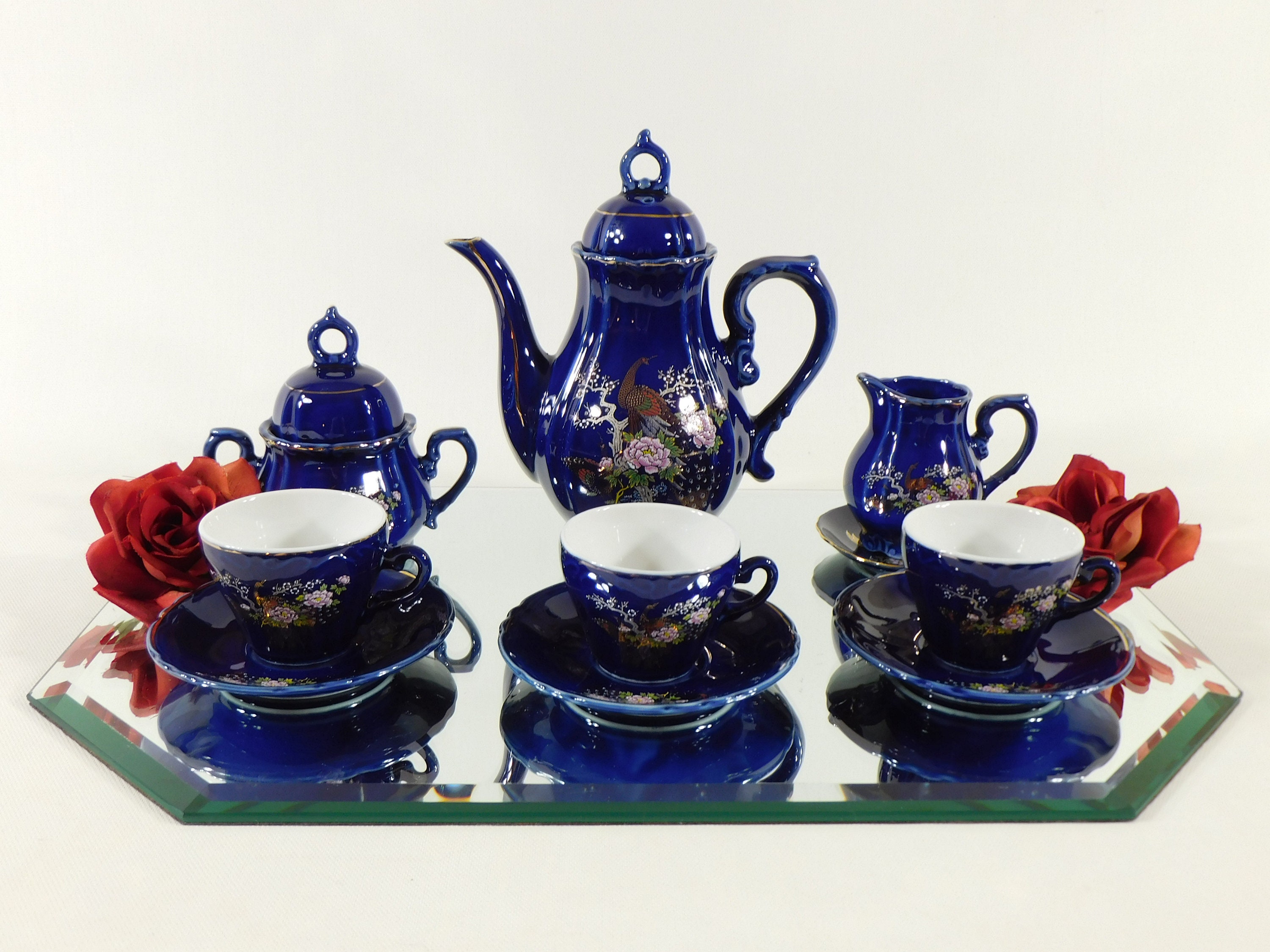 Cobalt Blue Tea Set for sale Only 4 left at 70