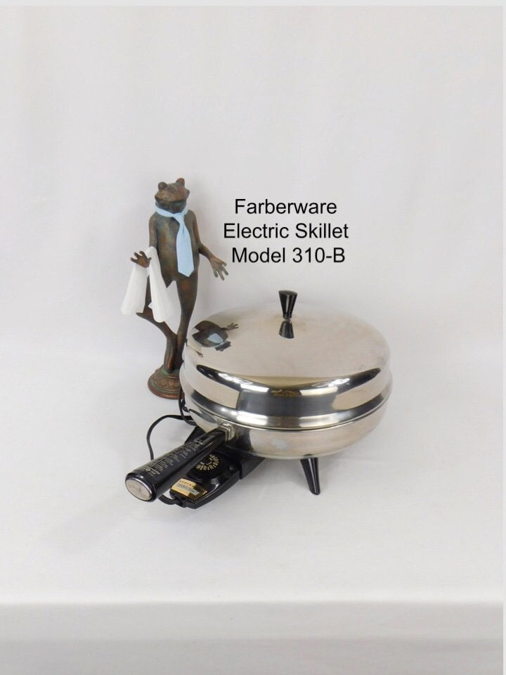 FARBERWARE - Electric Skillet Frying Pan 10 1/2'' ( Model 300-B) ** VINTAGE  **