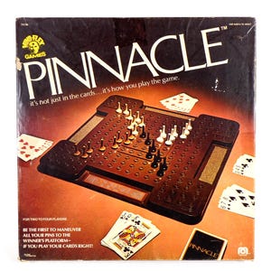 Pinnacle Board Game, 1979, Pinnacle Card Game, Complete and Ready to Play