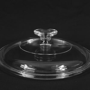 Glass Lid Vintage Pyrex G 5 C Glass Crock Pot Lid, Round Clear Glass Replacement Lid. PYREX G5C
