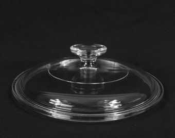 Glass Lid Vintage Pyrex G 5 C Glass Crock Pot Lid, Round Clear Glass Replacement Lid. PYREX G5C