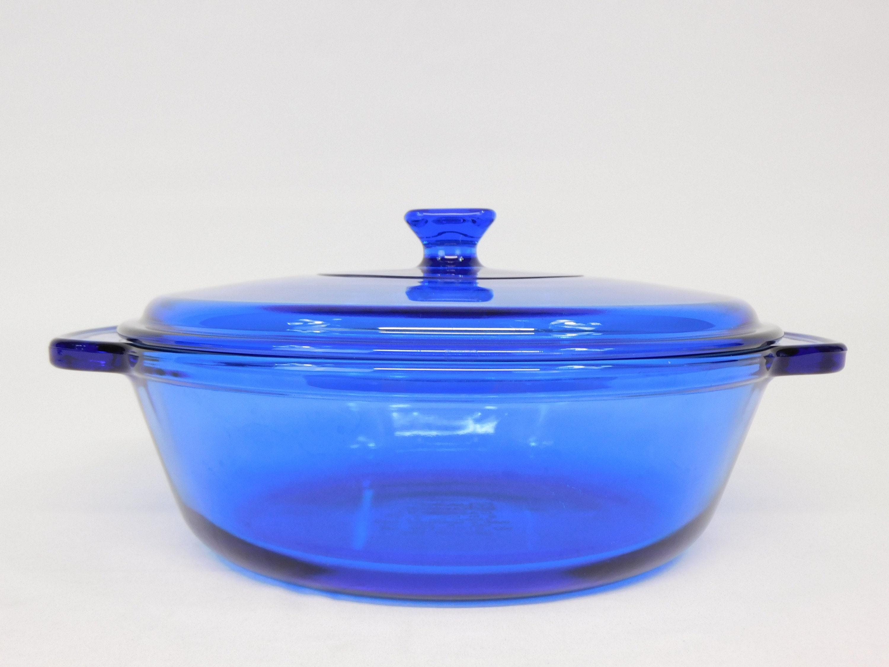 Anchor Hocking Large Round Glass Ovenware Casserole Dish With Lid Oven To  Table