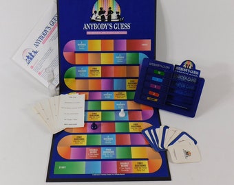 Anybody's Guess Board Game, The Riotous Game of Revealing Clues, Complete and Ready to Play