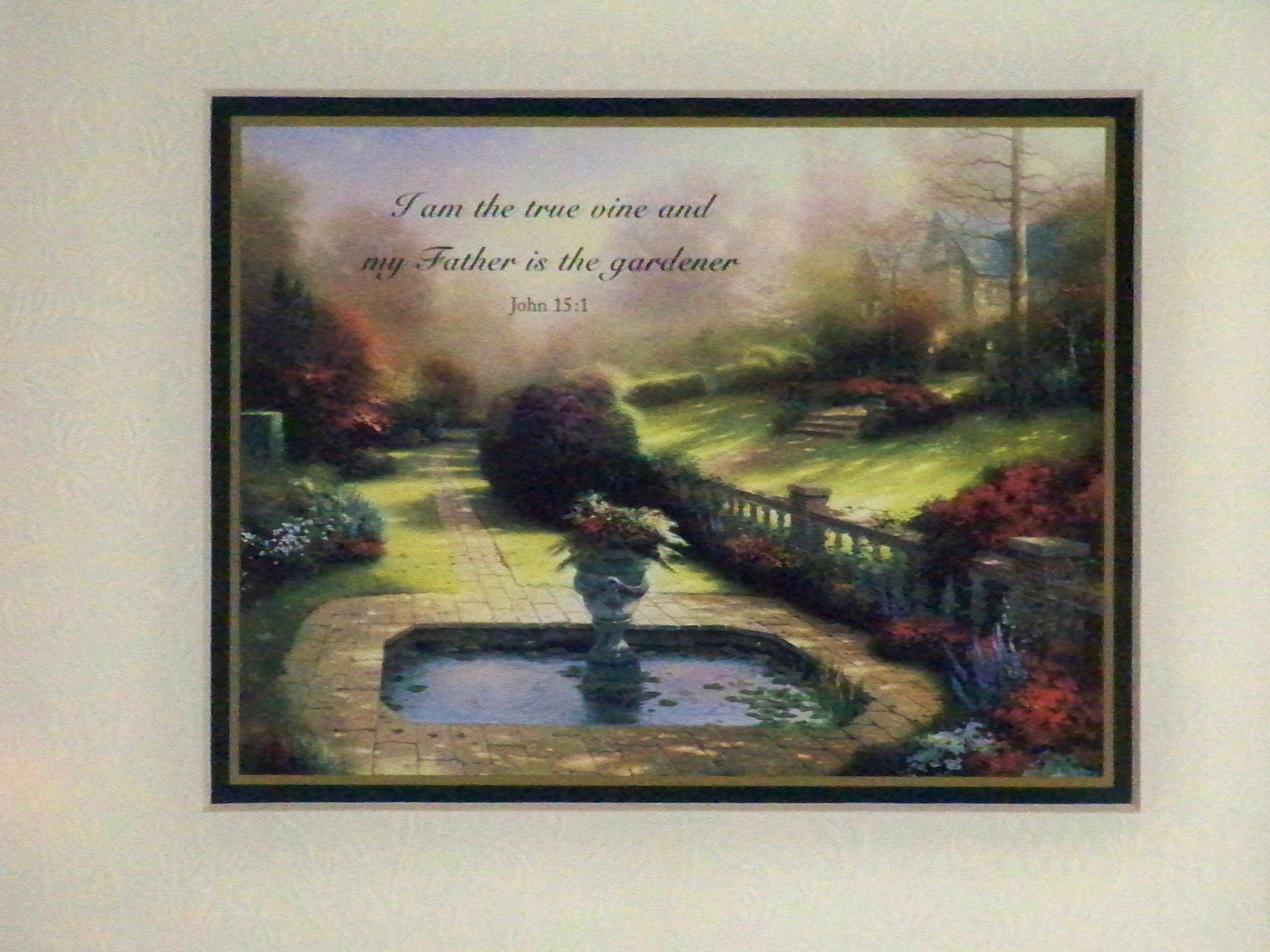 Thomas Kinkade Garten jenseits Herbst Gate gerahmt Druck