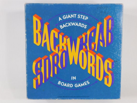 Vintage1988 Backwords Board Game - A Giant Step Backwards in Board Games