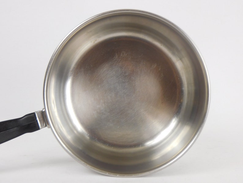 Vintage Farberware, 1 Quart Saucepan, Stainless Steel, Aluminum Clad, Cooking Pot, Yonkers NY image 5