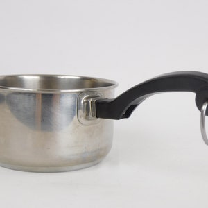 Vintage Farberware, 1 Quart Saucepan, Stainless Steel, Aluminum Clad, Cooking Pot, Yonkers NY image 4