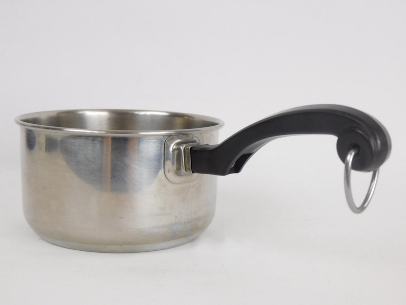 Vintage Farberware, 1 Quart Saucepan, Stainless Steel, Aluminum Clad, Cooking Pot, Yonkers NY image 4