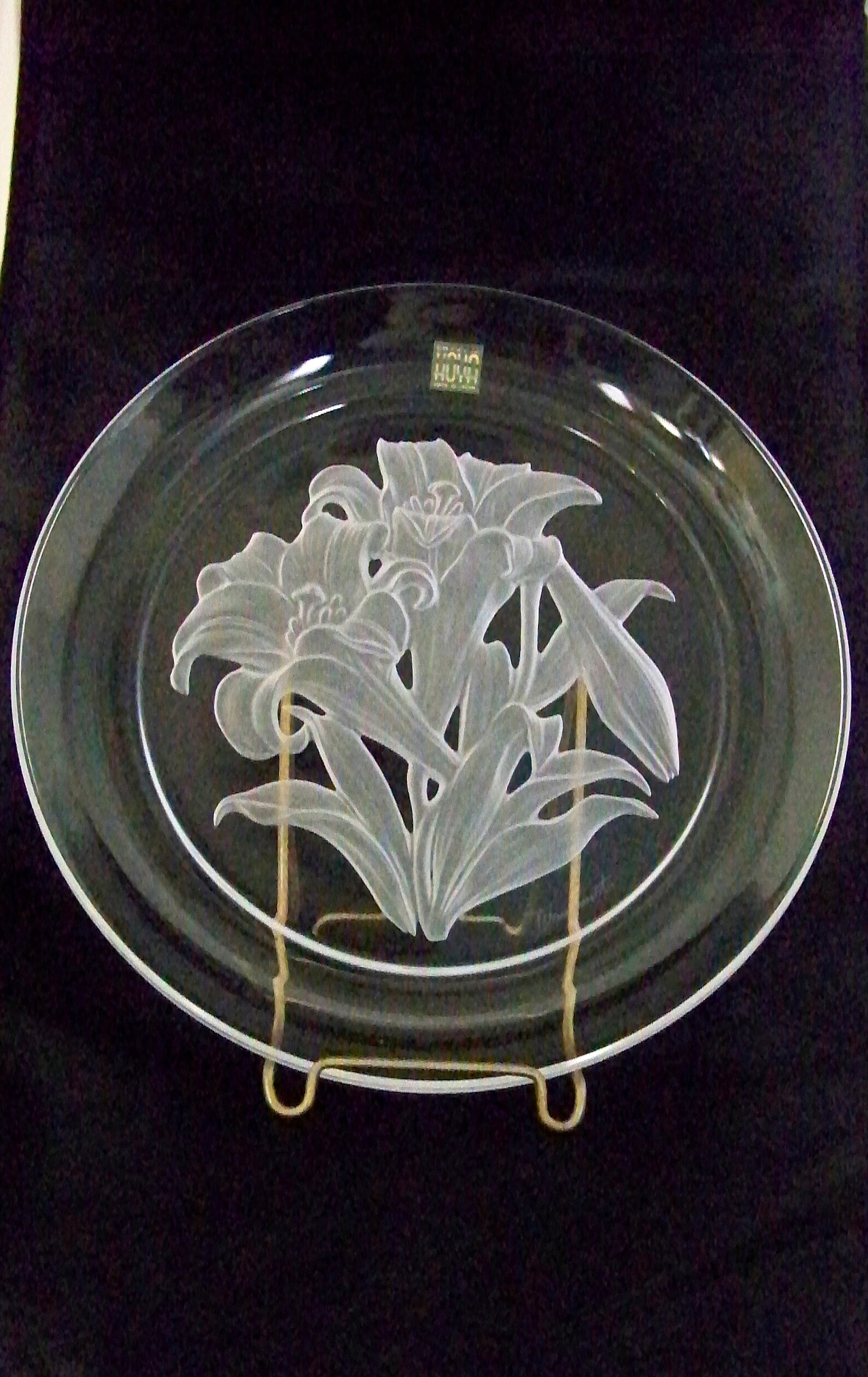 Hoya Crystal Flower of the Month Plate Takenhiko Yamamoto Etsy