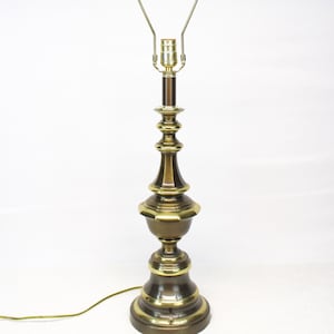 Vintage HEYCO Brass Table Lamp 37&quot; tall Antique Brass Lamp