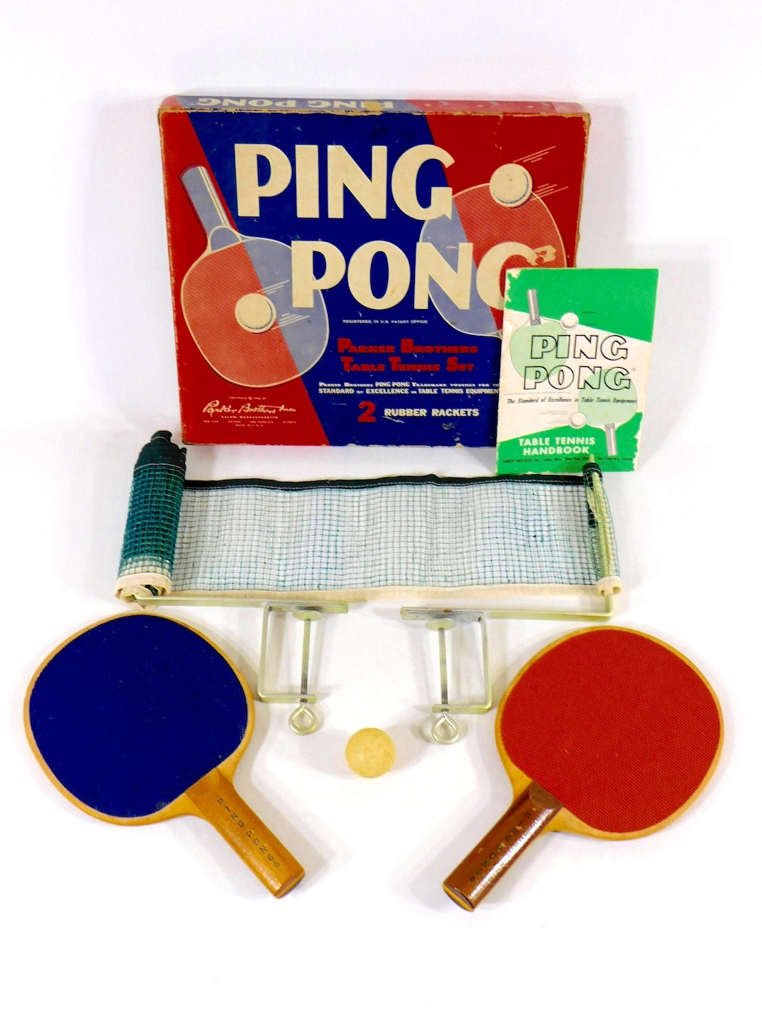 Vintage Ping Pong Table Game, Parker Brothers, Table Tennis, 1959