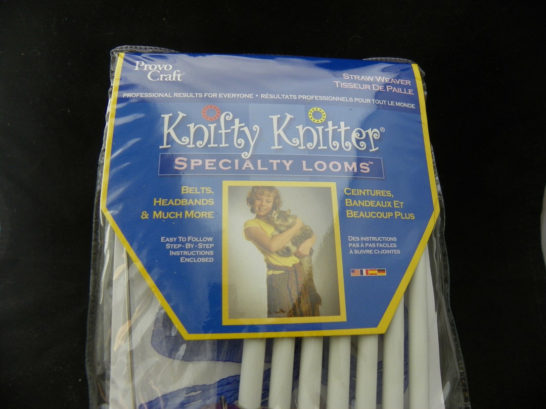 Knifty Knitter Loom, Straw Weaver, Loom to Make Belts, Headbands