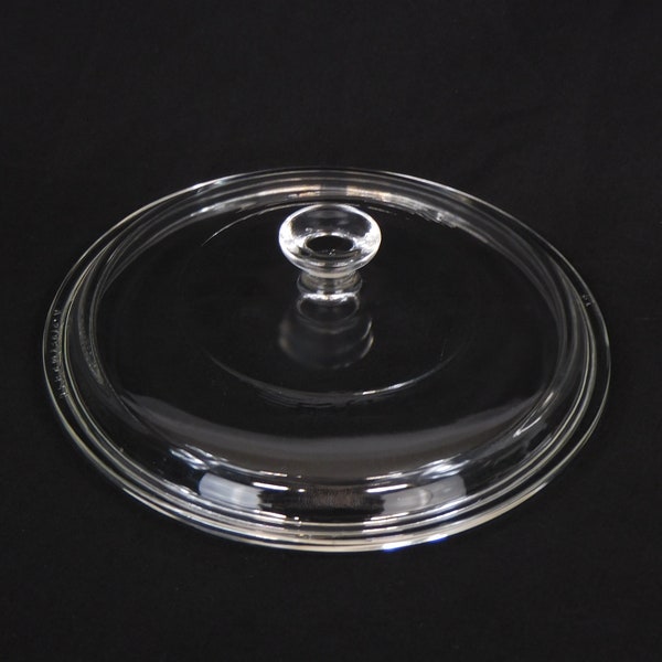 Glass Lid Vintage Pyrex Lid, Replacement Lid, Pyrex P83C, Clear Glass Lid, Round 7" Diameter, 6 3/4" Inner Lip