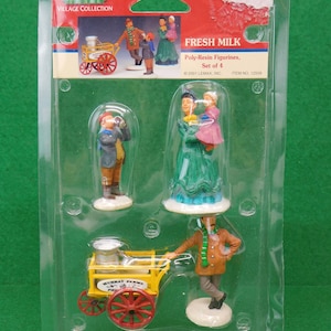 Sold Individually Lemax Village Collection Figurine, Christmas House Accessory, Village People, Residence, Poly Resin Figures YOUR CHOICE Fresh Milk