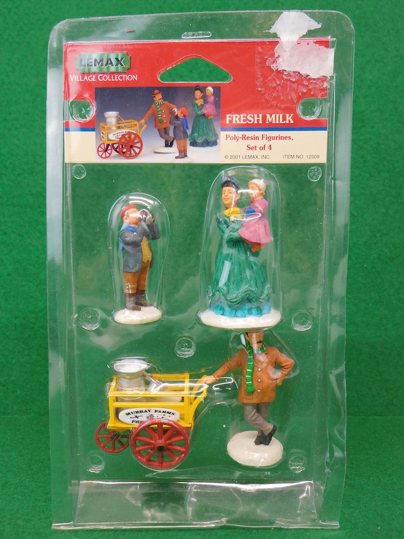 Sold Individually Lemax Village Collection Figurine, Christmas House Accessory, Village People, Residence, Poly Resin Figures YOUR CHOICE Fresh Milk