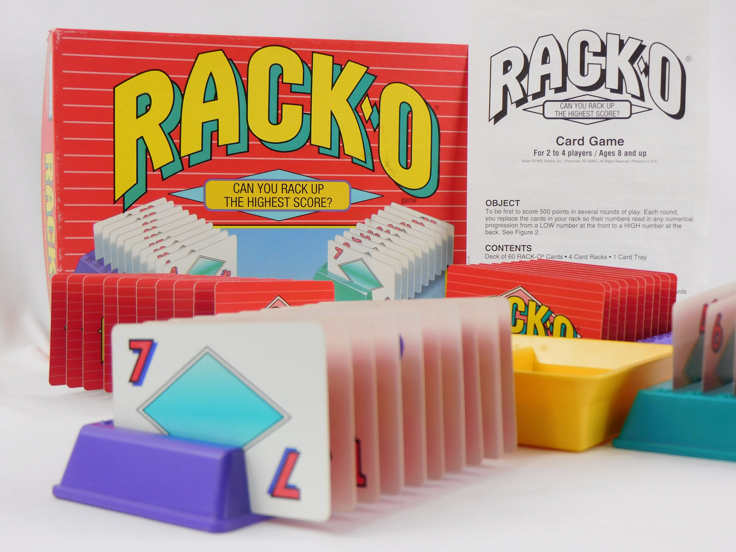 U-PICK 1992 Rack-o Racko Card Game Replacement parts pieced racks cards tray 