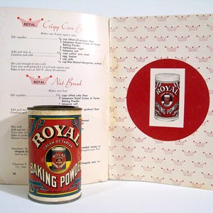 Royal Baking Powder Tin and Cookbook Collection