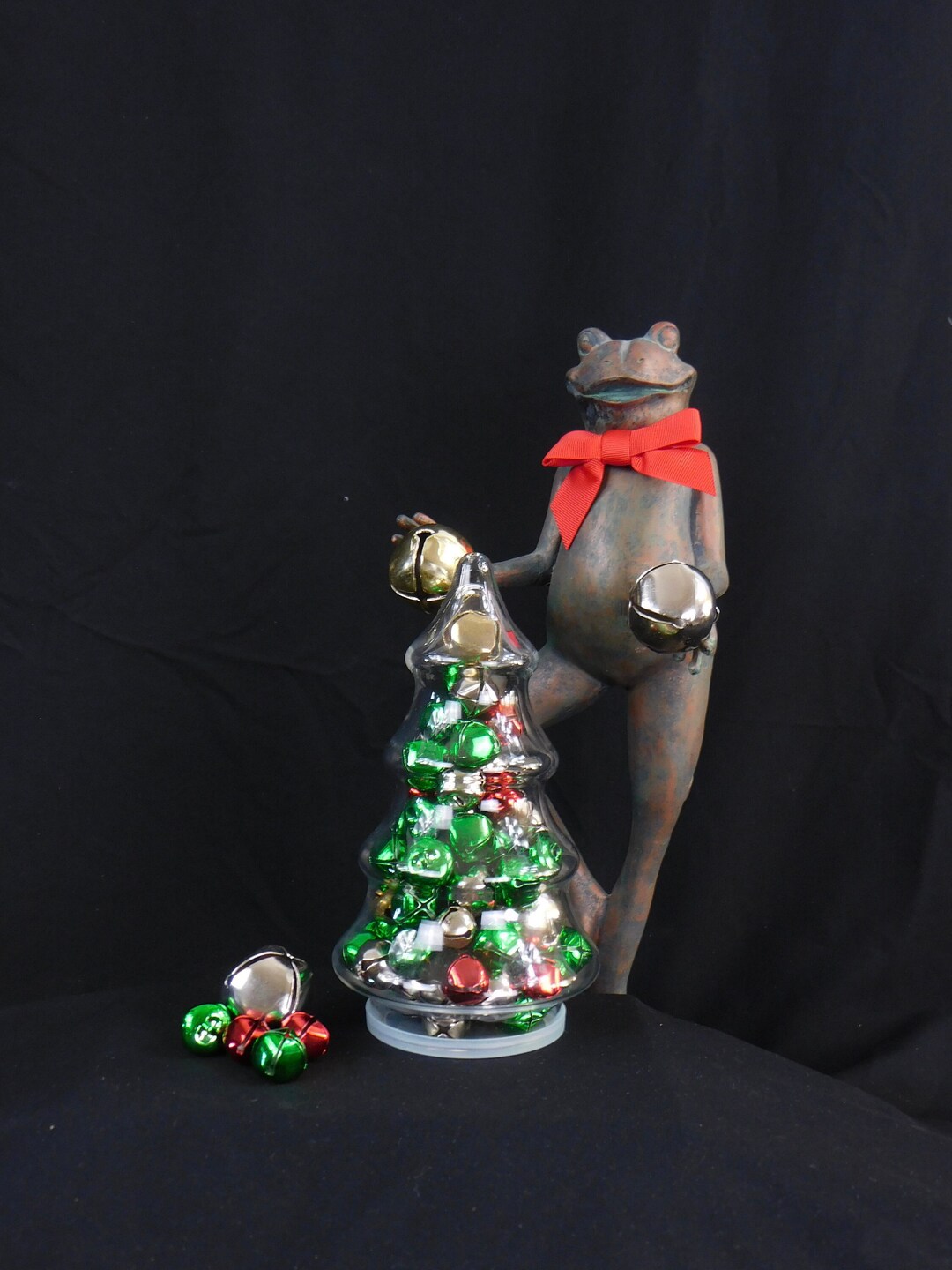 Glass Christmas Tree Candy Jar Christmas Tree Shaped Etsy