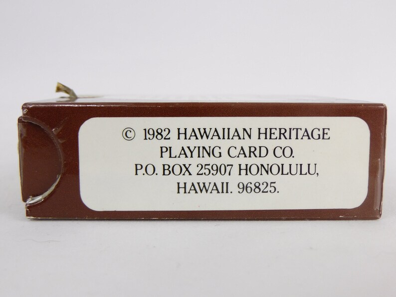 Hawaiian Heritage Vintage 1982 Playing Cards Honolulu Etsy