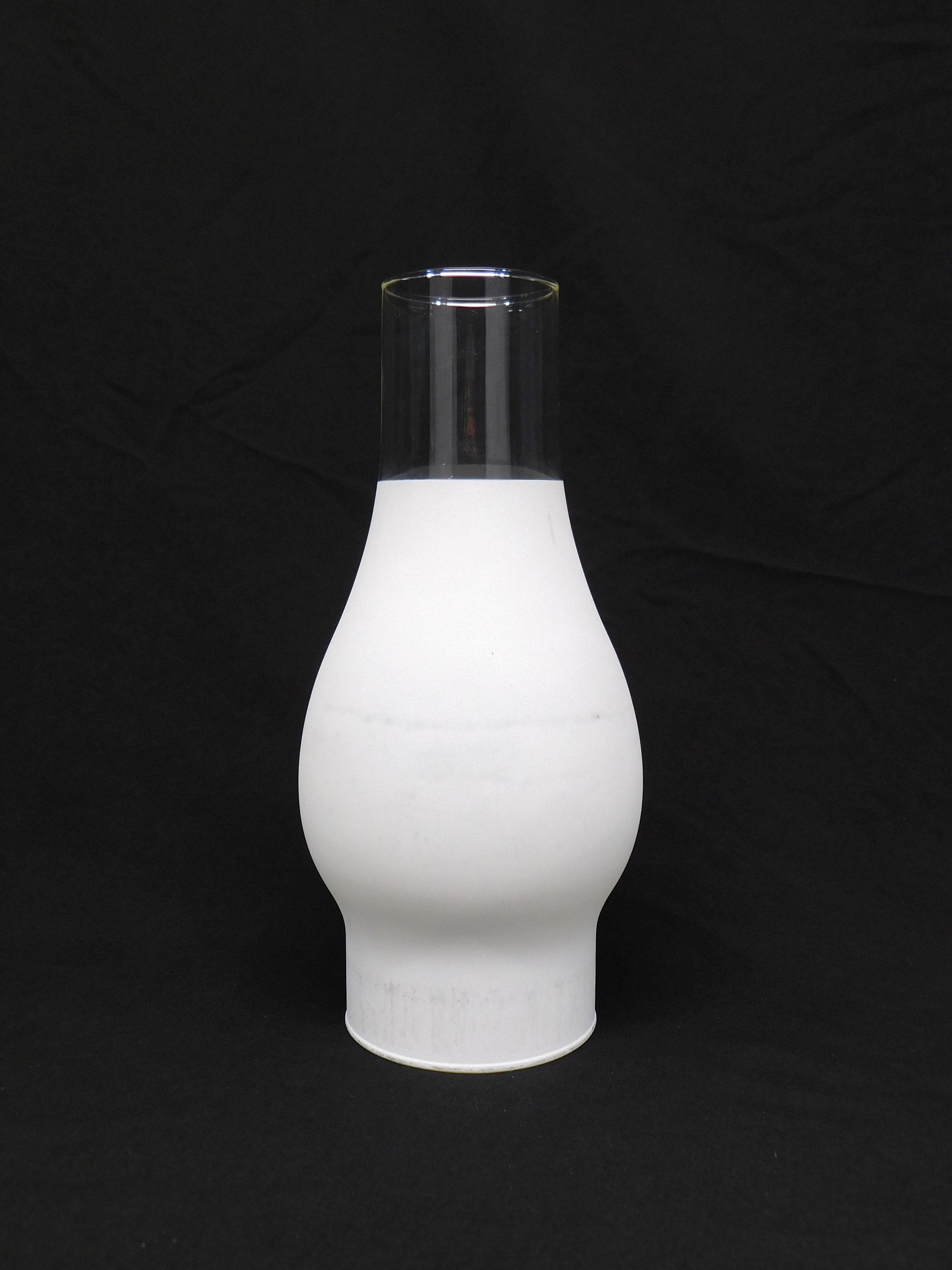 Clear Glass Rayo Lamp Chimney, Replacement Hurricane Globe Measures 2 5/8 Inch Diameter Base x 12 Inches High for Oil or Kerosene Lanterns