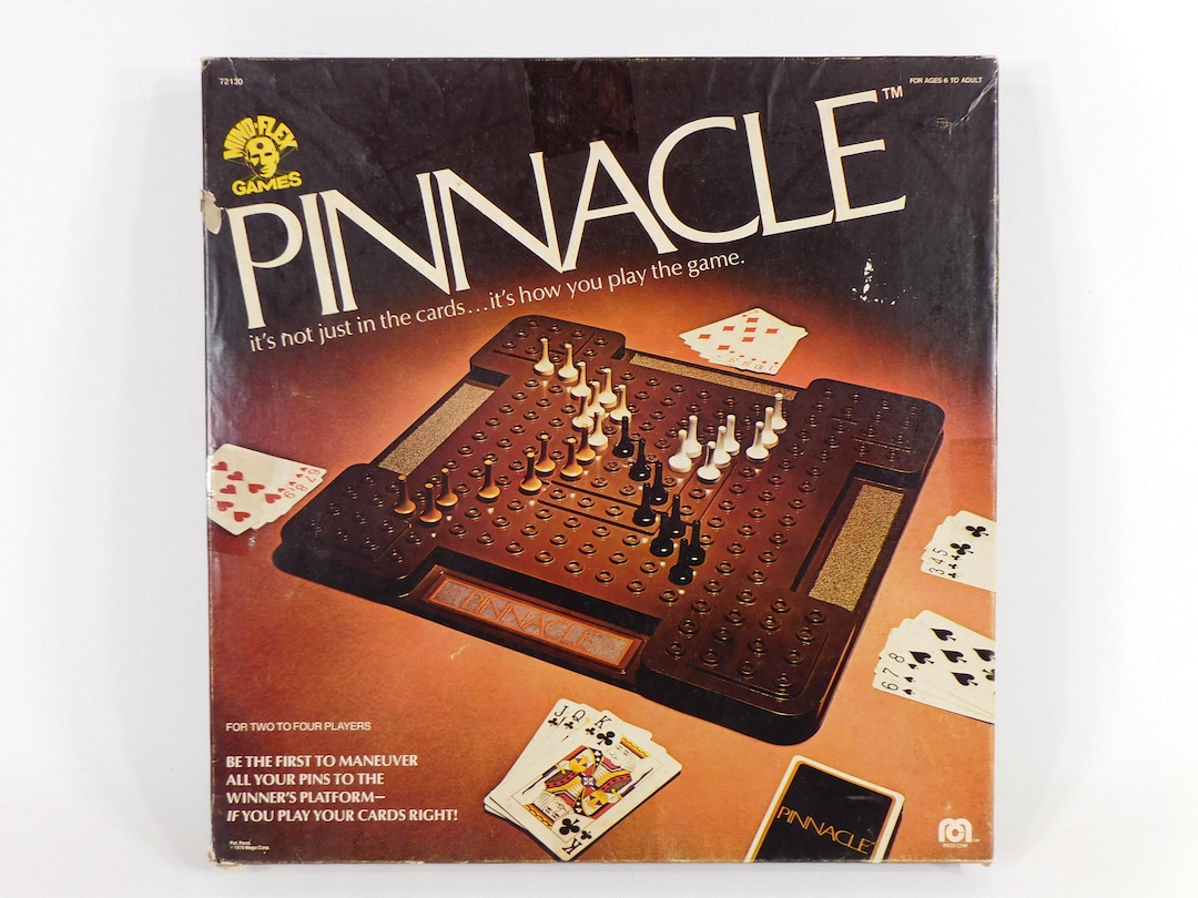 Pinnacle Board Game, 1979, Pinnacle Card Game, Strategy Game, Card Game