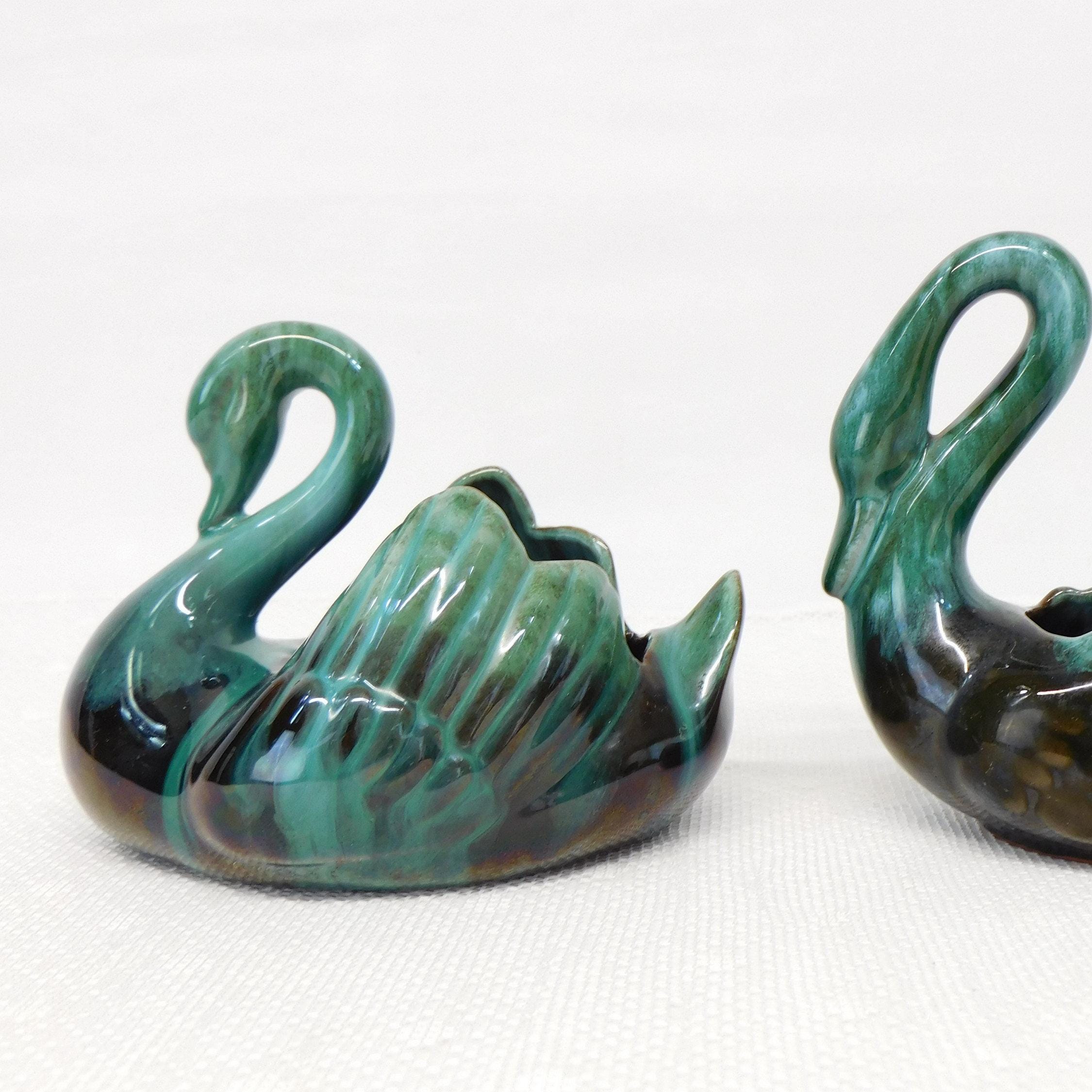 Clay Swan Figurine - Etsy