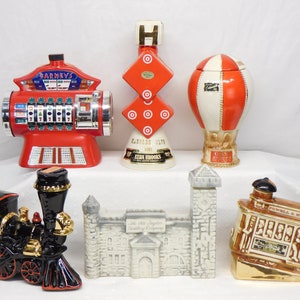 Jim Beam Whiskey Decanter YOUR CHOICE Vintage Liquor Decanter Collectible Bottle