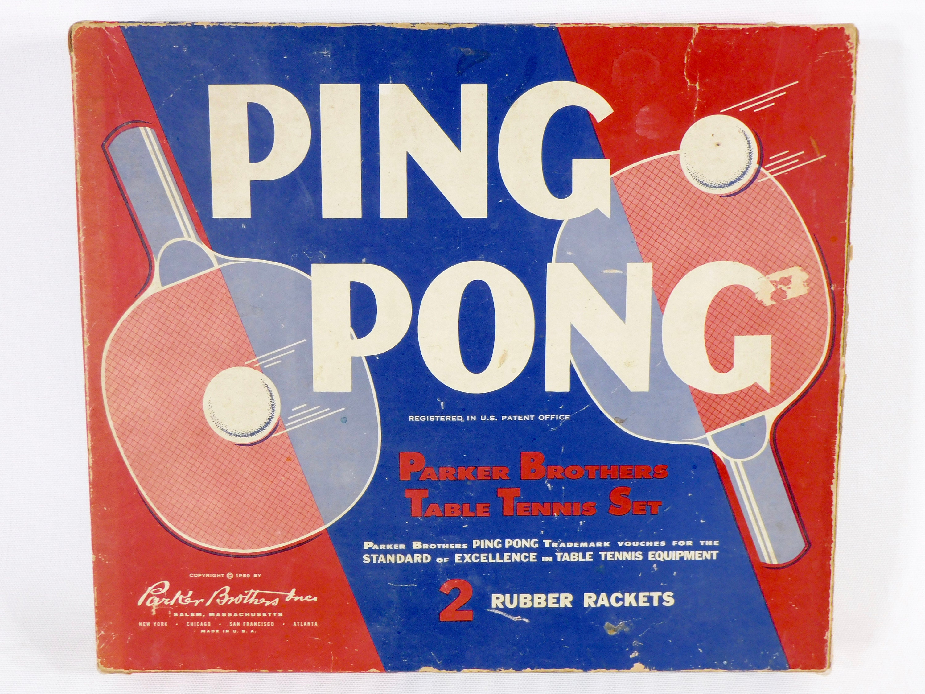 Buy Vintage Ping Pong Table Game Parker Brothers Table Tennis