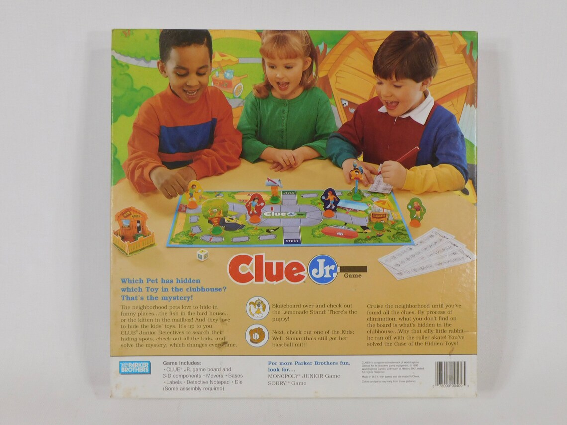 Clue Jr. Board Game The Case of the Hidden Toys Etsy
