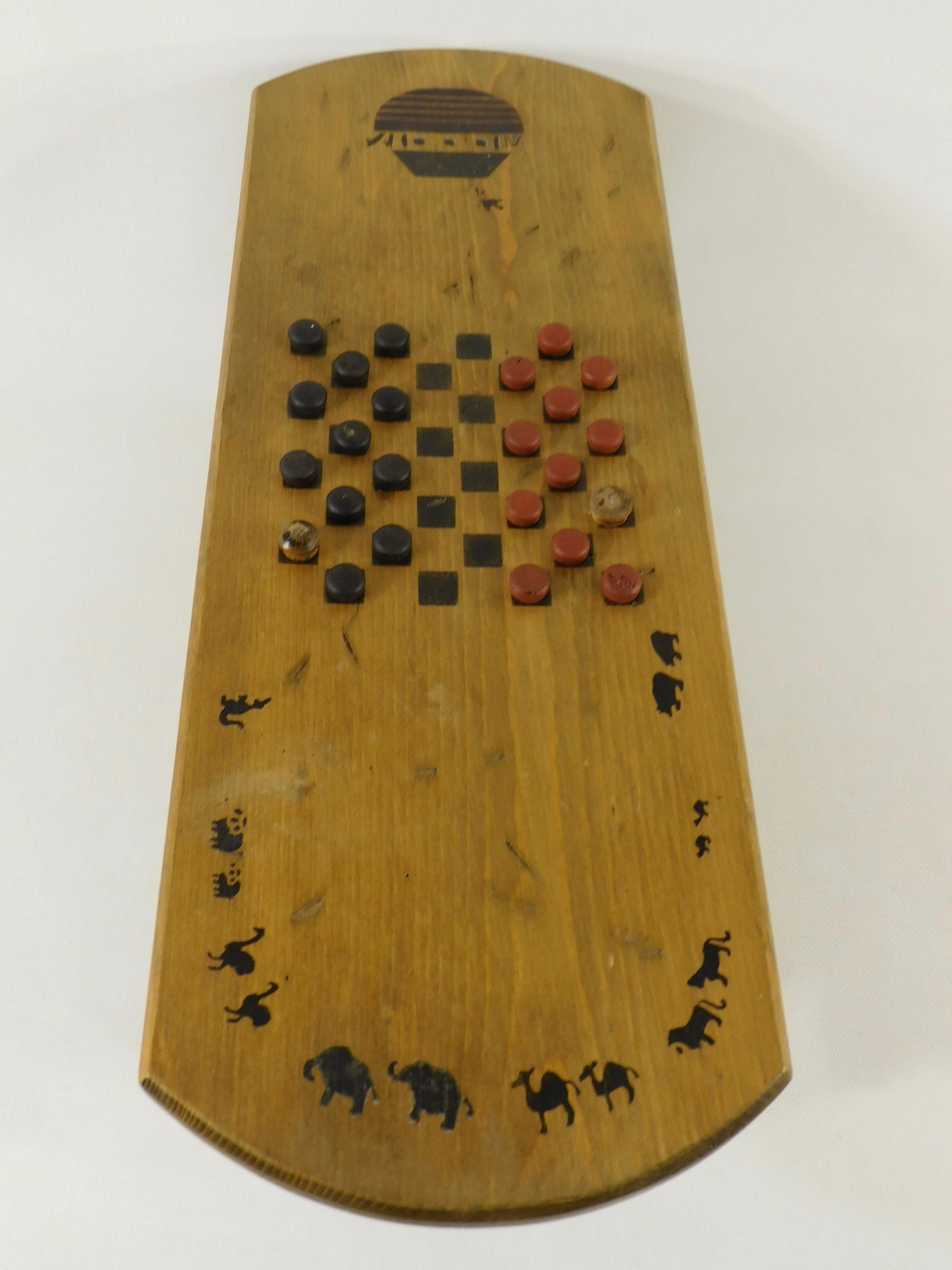 Handmade Checker Game Table With Storage Wood Stool With Etsy